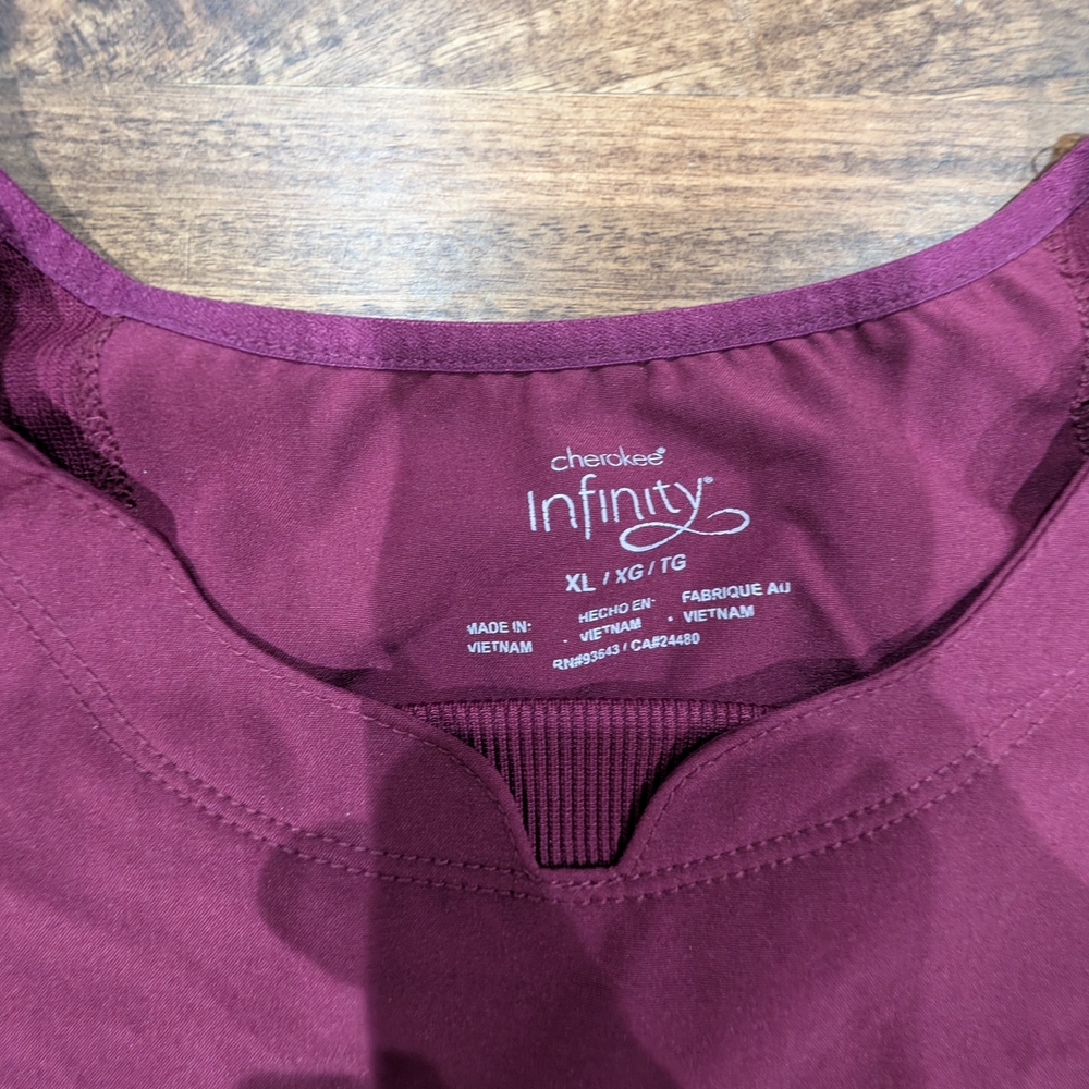 Cherokee Infinity Scrubs Lot- Wine - Picture 12 of 16
